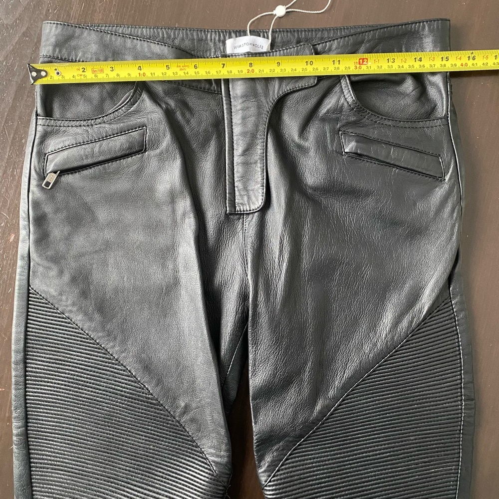 Revolve Winston Wolfe Leather Biker Pants SM or XS - see description - Picture 3 of 10